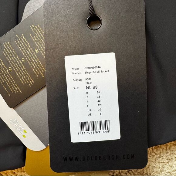 Goldbergh Elegante Belt Ski Jacket Soft Shell Insulated Coat Hooded US 8 NWT - Picture 5 of 11